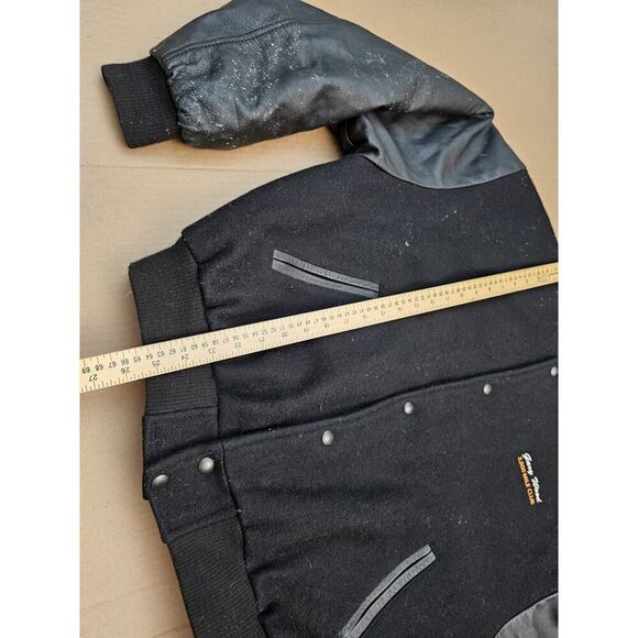 Western Express Driver Jacket Embroidered Varsity Men's L Vantage Wool/Leather - Picture 11 of 16